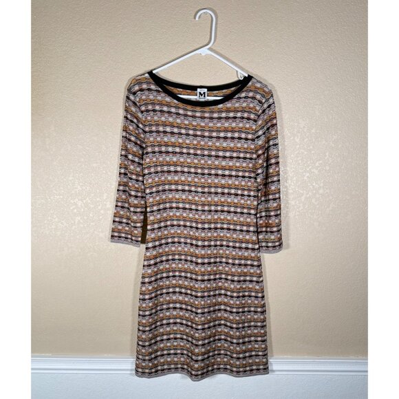 Missoni Geometric Striped Knit Midi Dress Multicolor - Picture 7 of 11